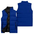 thumbnail image 4 of Women's Casual Fashion Sleeveless Vest Solid Color Cotton Jacket Dark Blue L, 4 of 4