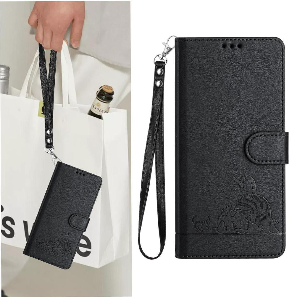 Flip case for GANGXUN Boost Summit 5G 2024 Wallet Case with Kickstand, Card Slots, RFID Block, Cat Design