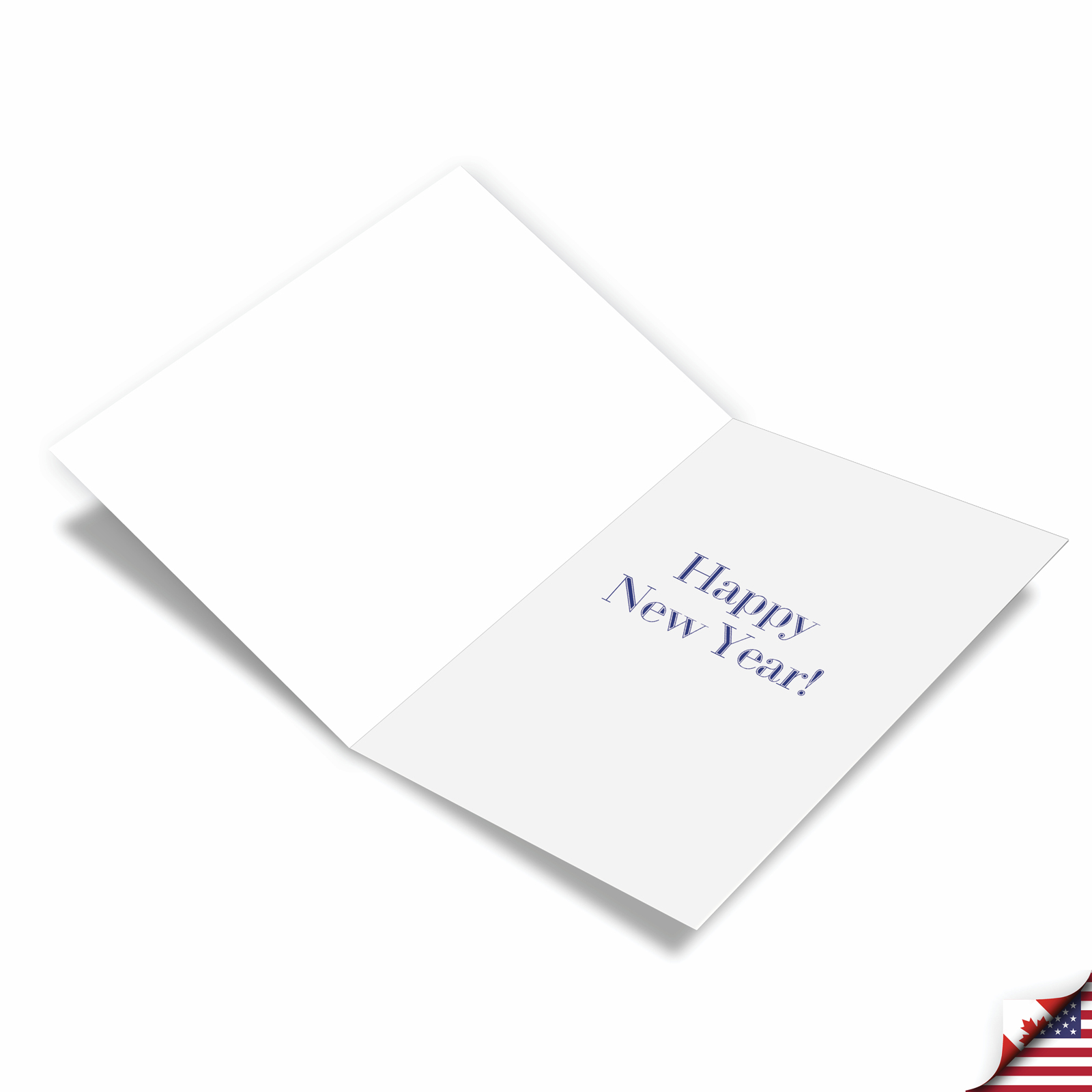 12 Funny New Year Greeting Cards (1 Design, 12 Cards) - Big Happy -Elegant
