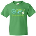 thumbnail image 3 of Inktastic Peace Love Earth Youth T-Shirt, 3 of 5