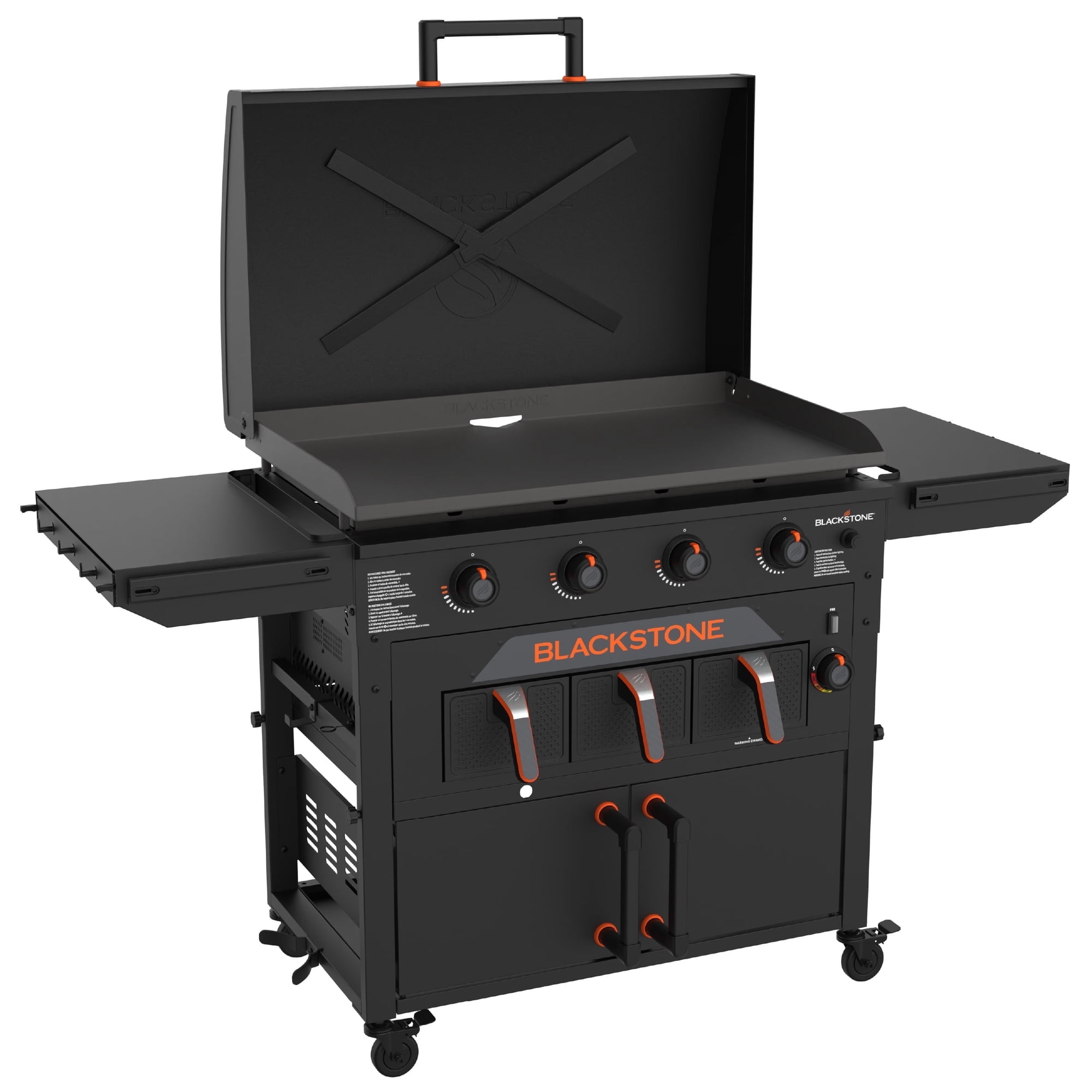 Blackstone Original 4-Burner 36” Propane Griddle with Airfryer and Hood