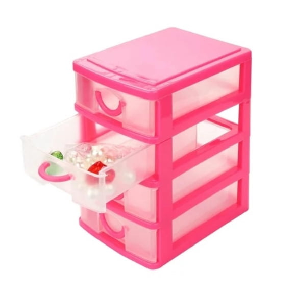 Clearance Food Storage under $5 4 Layer Stack & Carry Box Plastic Multipurpose Portable Storage Container Box Handled Organizer Storage Box For Organizing Stationery Sewing Art Craft Jewelry And