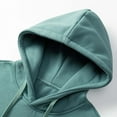 thumbnail image 4 of Mens Hoodies Pullover Drawstring Athletic Hoodie with Pocket Long Sleeve Casual Solid Color Hooded Sweatshirt for Men, 4 of 8