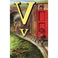 thumbnail image 1 of V for the Van that follows the Train-Fine Art Canvas Print (20" x 30"), 1 of 1