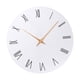 thumbnail image 4 of Reloj de pared de 11,81'', fácil de leer, moderno, silencioso, sin tictac, decorativo. Números romanos, 4 of 9
