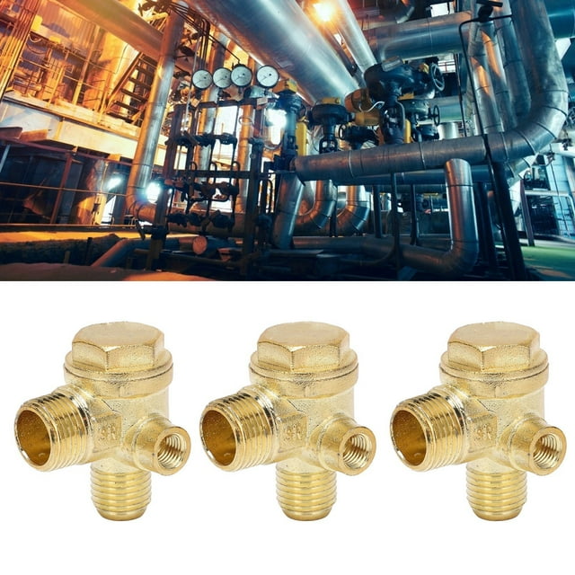 Válvula De Retención, Tamaño Estándar 3 Piezas Válvulas De Rosca De 3 Resistentes A La Corrosión 8 Mm 16 Mm 14 Mm Prevención De Reflujo Para Compresor De Aire