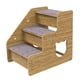 thumbnail image 2 of Escalera de madera para perros, escalón para perros, 3 escalones, accesorios de rampa para perros, ligera para perros mayores, escalera suave para valla única, 2 of 9
