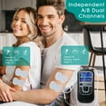 thumbnail image 6 of OSITO TENS Unit Muscle Stimulator, Rechargeable Dual Channel EMS Pulse Massager with TENS Pads, 6 of 7