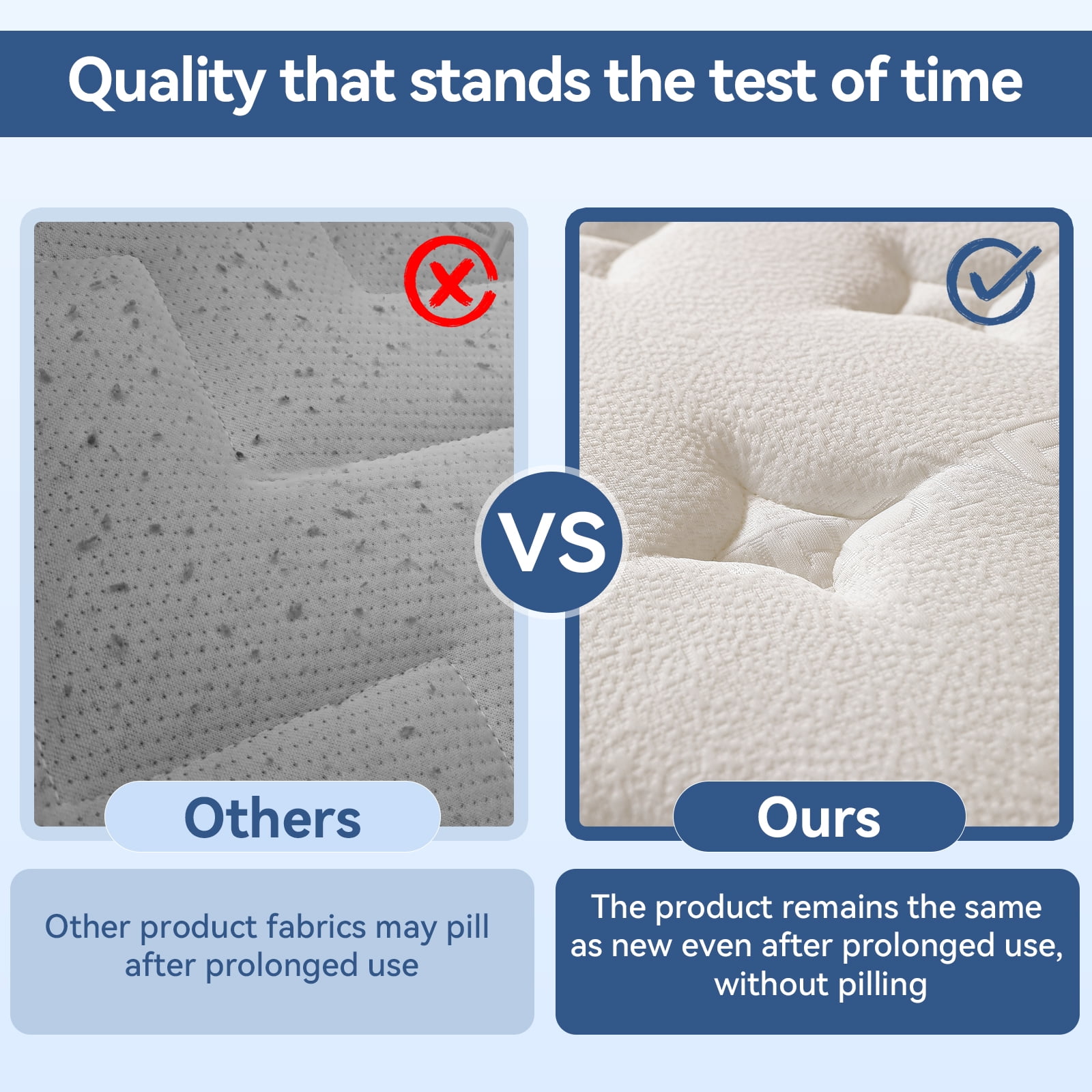 10 inch Full Size Mattress in a Box, Cooling CertiPUR-US Memory Foam Hybrid Mattresses for Back Pain Relief, Edge Support & Breathable Design