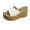 B White, variant on Wovix Summer Slipper For Women Classic Dress Shoes Open Toe Lightweight Comfy Platform Wedge Sandals Indoor Outdoor Shoes Beige 35