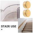 thumbnail image 2 of Shisuyan 2 Pcs Embout de Main Courante en Acier Inoxydable Embouts de Main Courante Ronde Marches d'Escalier Embout de Main Courante Raccords pour Pièces de Main Courante, 2 of 9