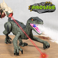 thumbnail image 4 of Adofi 2.4G Remote Control Dinosaur Toys for Kids, Electronic RC Toys Velociraptor with 3D Eye Shaking Head &Roaring Sounds, Dinosaurs Toys for Boys 4 6, Toys for Boys 3 6 Years, 4 of 13