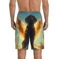 thumbnail image 5 of Cauagu Golden Cloud Winged Dog Print Pajama Bottoms for Men Sleep Pajama Shorts Elastic Waistband Sleep Pajama Short Men's PJ Shorts -X-Large, 5 of 6