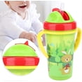 thumbnail image 4 of Children's drinking cup, 300ML baby straw cup non-slip leak-proof drinking cup double handle childre, 4 of 5