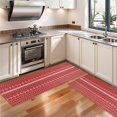 thumbnail image 3 of Kitchen Rugs Sets Of 2,Red Christmas Pattern Anti Fatigue Kitchen Mat Rugs Non Slip Washable,Decorative Kitchen Floor Mats for Kitchen,Sink,Laundry,17"X47", 3 of 5