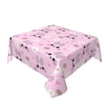 thumbnail image 2 of Wukai Rabbit Face Waterproof Tablecloth for Kitchen Dining, Fits Square Tables for 2-4 Seats -54"x54", 2 of 7