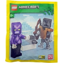 LEGO Minecraft Mini Set: Crystal Knight Minifigure with Stray and Shooter