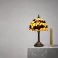 thumbnail image 3 of Stained Glass Style Black Bat Table Lamp, Vintage Black Bat Stained Resin Night Light, Halloween Gothic Resin Desk Light for Bedroom, Living Room, Home & Office, 3 of 7