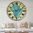 thumbnail image 2 of Designart 'Blue Sea 1' Oversized Nautical & Coastal Wall Clock, 2 of 5