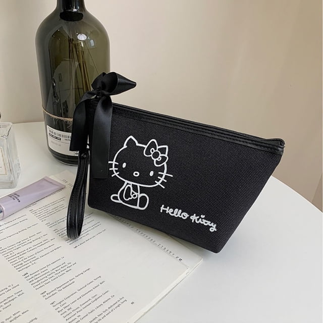 Hellokitty-bolsas de cosméticos Sanrio Anime, estuches de almacenamiento de maquillaje Kawaii, organizador de artículos de tocador, bolsa de monedas de dibujos animados, bolsos para exteriores qiuyongming unisex