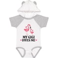 thumbnail image 3 of Inktastic My Gigi Loves Me Flamingo Girls Baby Bodysuit, 3 of 5