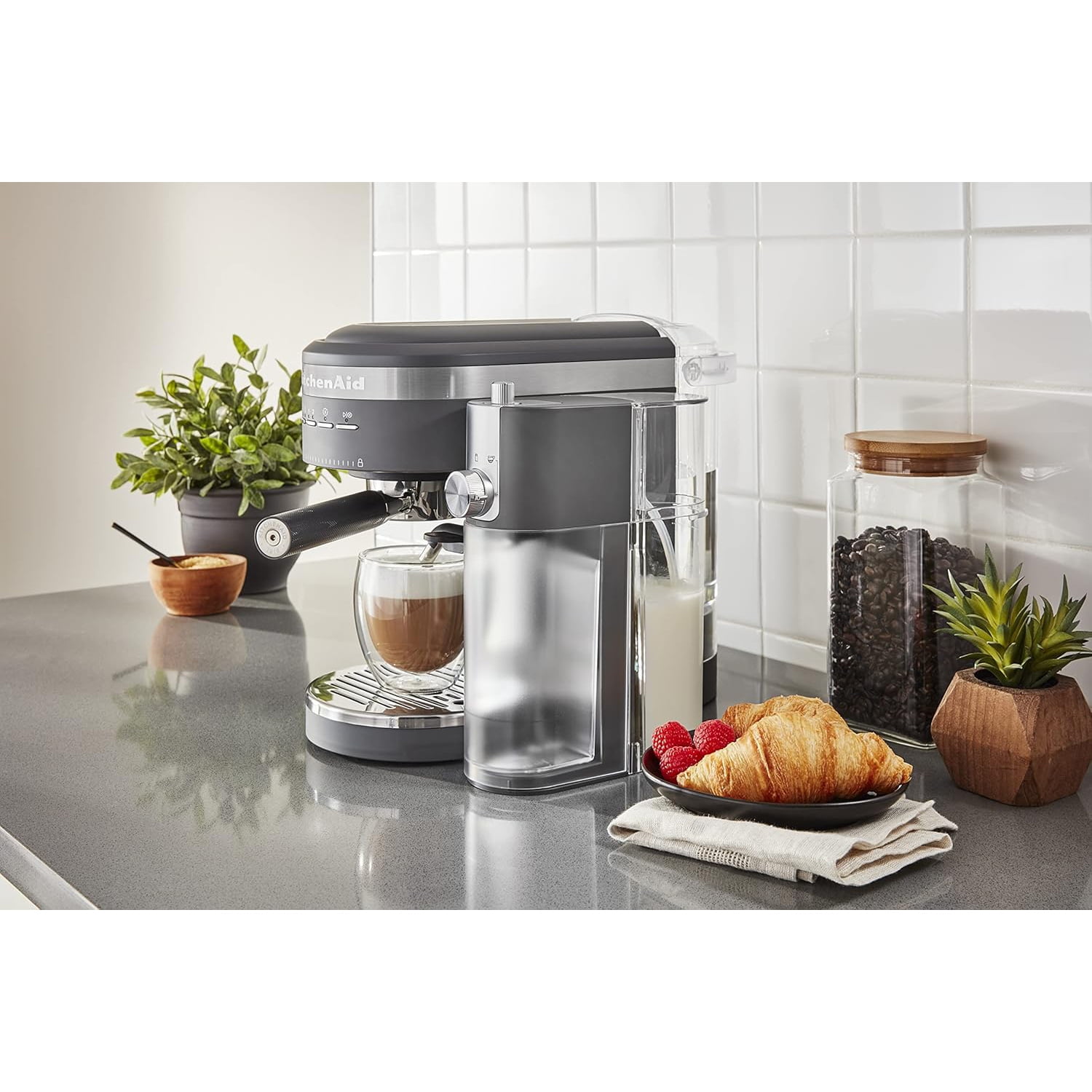 KitchenAid Semi-Automatic Espresso Machine with Free Automatic Milk Frother