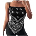 thumbnail image 1 of Moda sexy mujer chaleco sin mangas Camis impreso delgado damas camisetas sin mangas cortas Pompotops lopia989589, 1 of 5