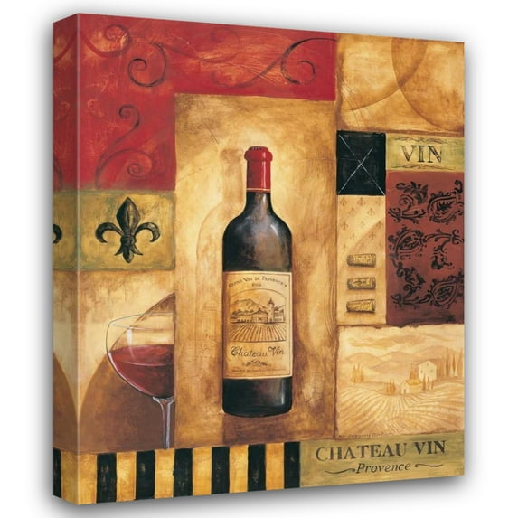 Gregory Gorham 20x24 Gallery Wrapped Canvas Wall Art Titled - Chateau Vin
