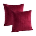 thumbnail image 7 of Home Soft Things Pleated Velvet 2 Piece Throw Pillow Cover Set - Garnet - 26" x 26", 7 of 7