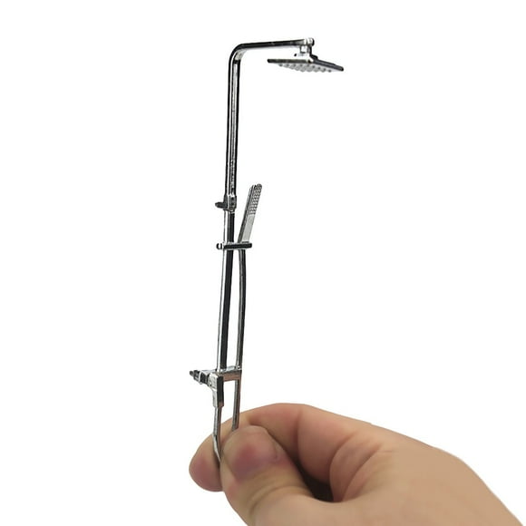 EGNMCR 1:12 /1:6 Modèle de Scène Miniature de Maison de Poupée Outils de Douche Jeu d'Imitation Jouet Poupées Miniatures Cadeaux d'Anniversaire pour Enfants