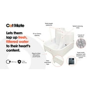 Cat Mate 3-Level, 70 Fl. Oz. Pet Fountain with 3 Stage Filter and Super-Quiet Pump