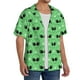 thumbnail image 2 of Fotbe alien cartoons Camisa Estampada de Manga Corta para Hombre, Casual de Verano, Estilo Playero, Sin Arrugas-Medium, 2 of 5