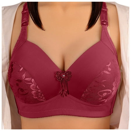 

zuwimk Sports Bra Women s French Garden Contour Bra Red 100D