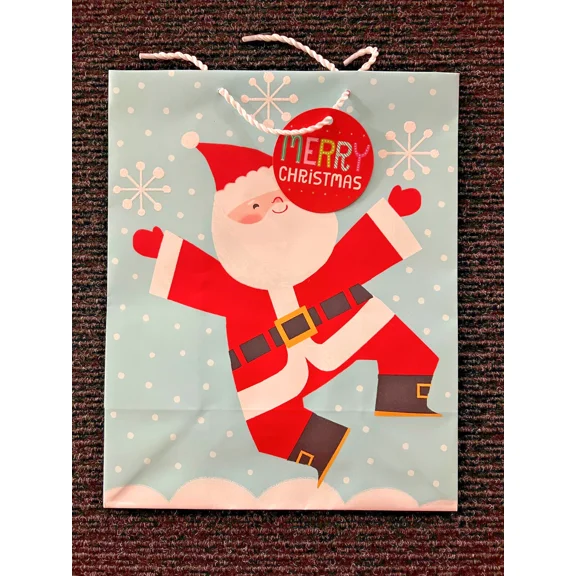 Hallmark Inspiratons "Santa Claus" Holiday Christmas Gift Bag 13" H X 10.5" W