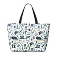 thumbnail image 2 of Kdxio Modern Industry for Beach Bag for Women Large Beach Tote Bag Waterproof Sandproof Swim Bag with Zipper Pockets Beach Vacation Travel, 2 of 7
