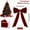 #058-Wine, variant on Cheapark 12-Piece Velvet Christmas Bow Ornaments - Decor for Christmas Tree & Wreaths, Festive Hanging Accents for Holiday Home Decor