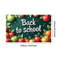 thumbnail image 2 of Back to School Theme Chalkboard Design Banner Colorful Pencils Apples Classroom Decor Background Academic Celebrations Photography Props Decorations, 2 of 3