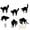 B001- Style A, variant on Outdoor Halloween Decorations Yard, Spooky Halloween Skeleton Cat Decor, Creepy Halloween Lawn Stakes with Luminous Glowing Eyes, Halloween Outside Decorations for Patio and Lawn,