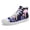 FN024-2500667-10W-1, variant on Coolcustomize Colorful High-Top Sneakers for Men Women Wide Width, Artistic Design of a Rainbow Mushroom Fantasy, Trendy Casual Street Canvas Shoes