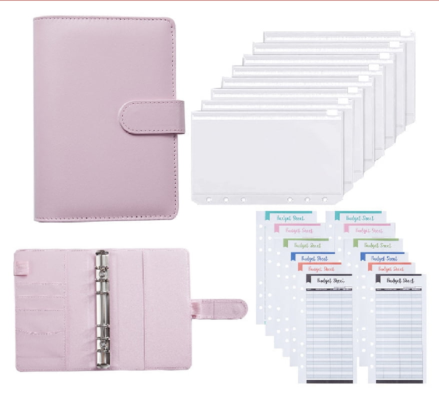 A5 A6 A7 Binder Budget Planner Organizer 6 Ring Binder Envelopes Pockets  And 12 Pieces Expense Budget Sheets - AliExpress