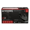 Gloveworks Nitrile Latex Free Industrial Disposable Gloves, Small, Black, 100 per Box