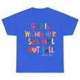 thumbnail image 2 of YOUYEDIAN Girls Cute Christian Shirts God is Within Her T Shirt Kids Jesus Faith Bible Verse Graphic God Tees Tops (Blue, 6-7 Years), 2 of 4