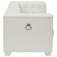 thumbnail image 2 of Chaviano Upholstered Track Arm Loveseat Pearl White, 2 of 2