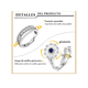 thumbnail image 4 of 6 Anillo Anti-ansiedad Cuenta Giratorias Anillo De Joyería Xtellar plateado, 4 of 4