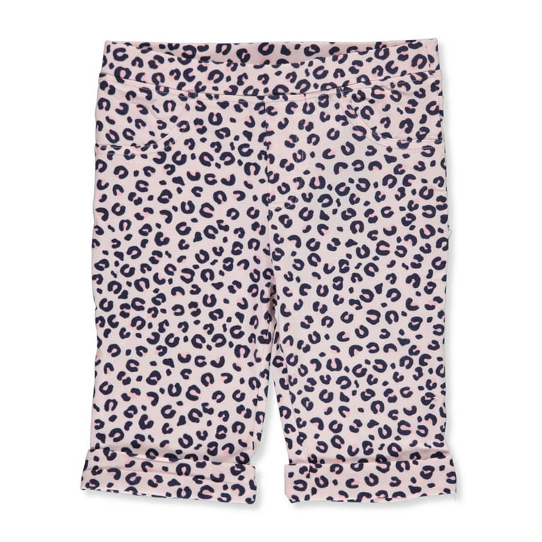 Kidtopia Girls Pink Leopard Bike Shorts leopard 6 Little Girls