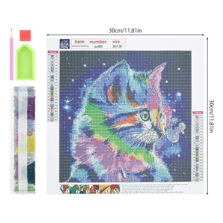 IXTIX Diamond Painting Kits DIY 5D Cat Diamond Painting Kit Arts