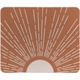 thumbnail image 1 of Boho Sun Terracotta Mouse Pad Mid Century Modern Decor Boho Desk Accessories Small Gaming Mouse Pad Square 9.5x7.9 Inch Add Vibrant Style to Your Desk, 1 of 4