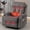 Gray, variant on DELMANGO Swivel Rocker Recliner Chair for Elderly with Vibration Massage & Heat, 360° Rotating Lounge Chair for Adults, Ergonomic Rocking Chair with Side Pocket & Cup Holders, Brown