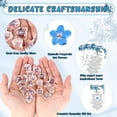 thumbnail image 3 of 50 Sets Forget-me-not Flower Gift Set, Heart-shaped Dried Pressed Keepsakes with Sympathy Cards and Bags, Memorial Remembrance Tokens for Funeral, Wedding, Baptism Ornament Favors, 3 of 5