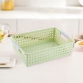 thumbnail image 3 of Ventilated Storage Basket Versatile Hollow Design Storage Basket Space-saving Sundries Organizer for Cosmetics Clothes Toys Food, 3 of 6